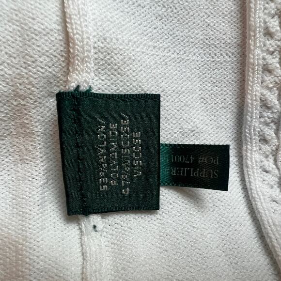 Ralph Lauren Light Academia Fishermancore Fit & Flare Knit White Dress Size M - Picture 11 of 16